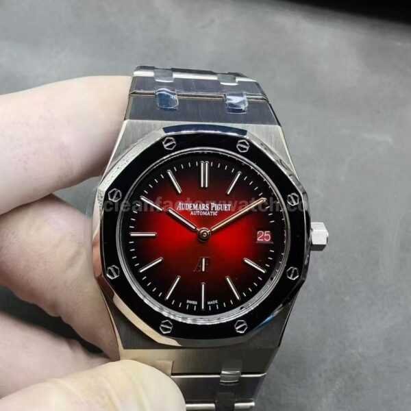 ZF Factory Audemars Piguet Royal Oak Jumbo 16202XT.OO.1240XT.01 Extra Thin 39mm Titanium Red Dial