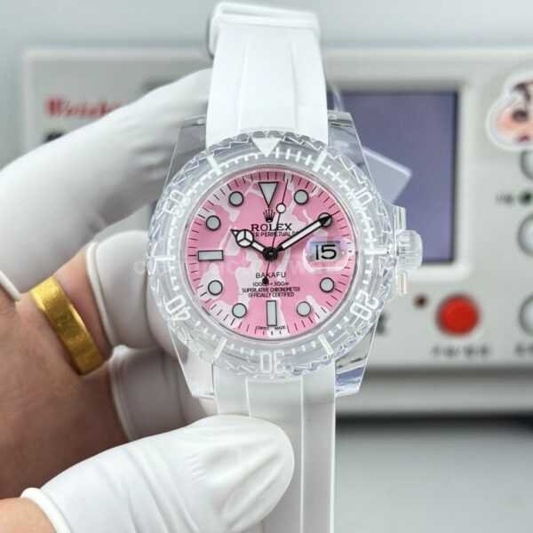 ER Factory Rolex Submariner Phantom Lab 116610 40mm Frosted polycarbonate PMMA Pink Dial