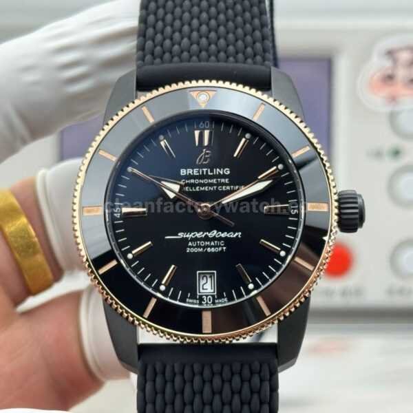 GF Factory Breitling Superocean Heritage B20 UB2010121B1S1 42mm Steel Rubber Strap Black Dial