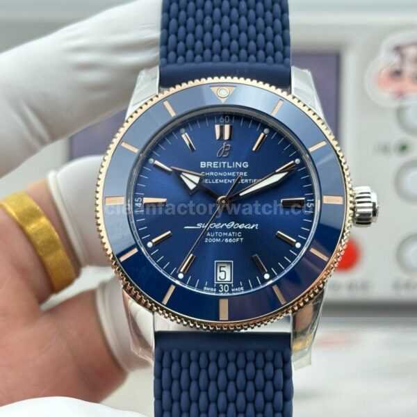 GF Factory Breitling Superocean Heritage B20 UB2010161C1A1 42mm Rubber Strap Gold/Steel Blue Dial