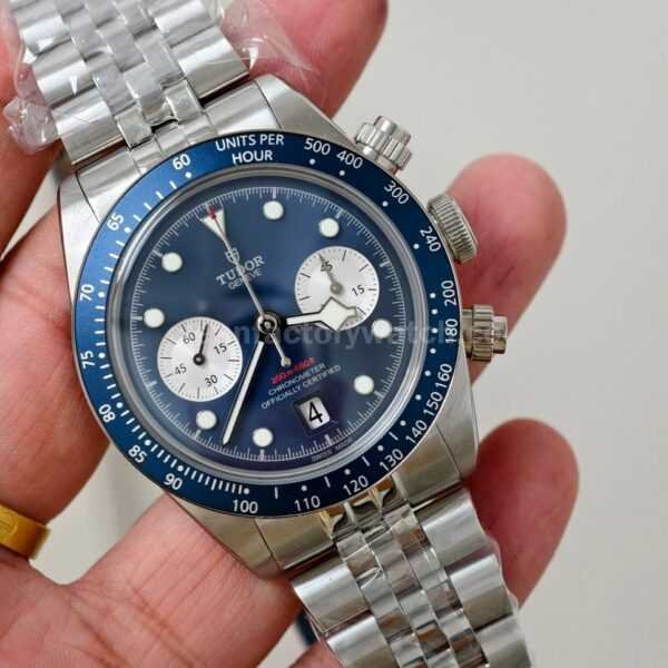 M+ Factory Tudor Heritage Black Bay Chrono 79360B-0002 41mm Jubilee Blue Dial