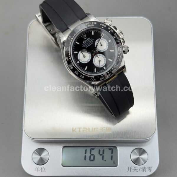 N+ Factory Counterweight Rolex Daytona 126519LN-0002 40mm White Gold Oysterflex Black Dial