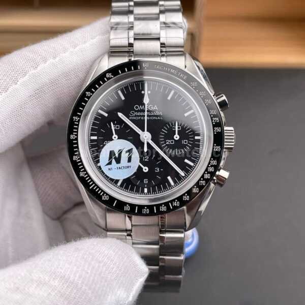 N1 Factory Omega Speedmaster Professional Moonwatch 310.30.42.50.01.002 42mm Full Steel Black