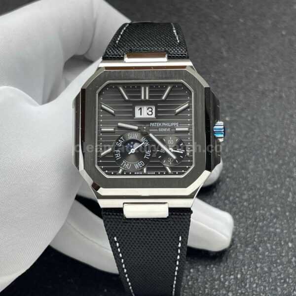 P1 Factory Patek Philippe Cubitus 5822 45mm Platinum Textile Strap Grey Dial