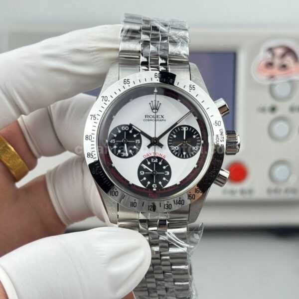 SN Factory Rolex Daytona Vintage 6239 37mm Full Steel White Dial