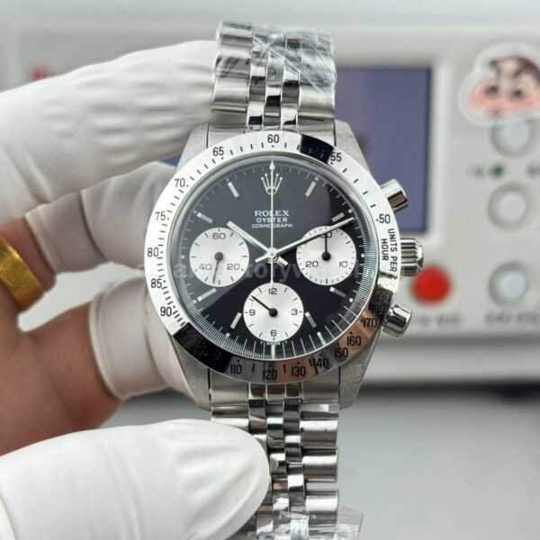 SN Factory Rolex Daytona Vintage 6265 37mm Full Steel Black Dial