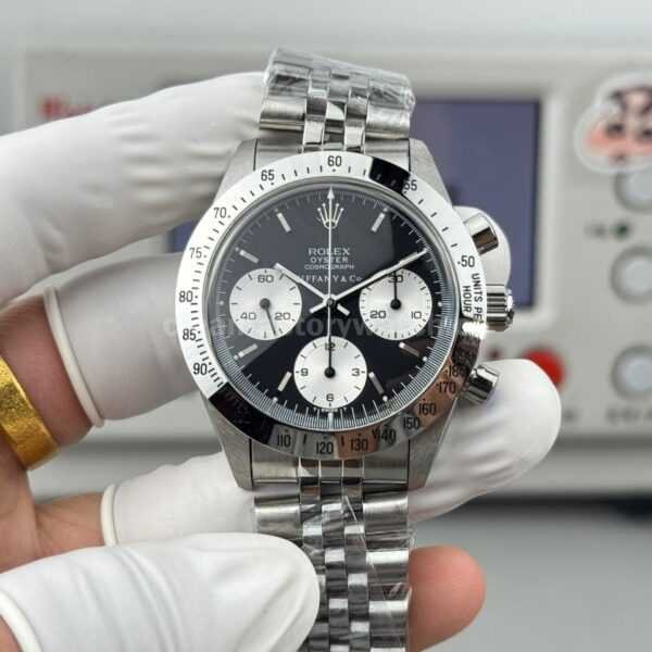 SN Factory Rolex Daytona Tiffany & Co 6265 37mm Full Steel Black Dial