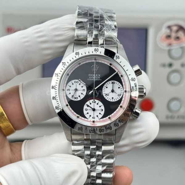 SN Factory Rolex Daytona Vintage 37mm Full Steel Black Dial