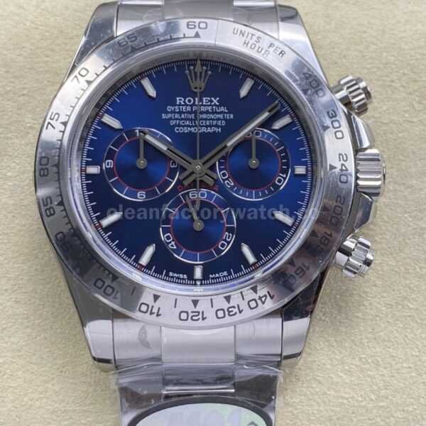 UFO Factory Rolex Daytona 126509-0005 White Gold Blue Dial