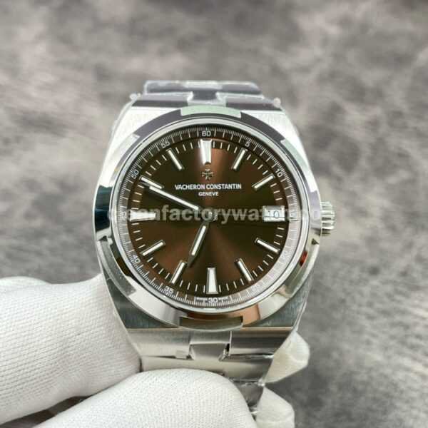 8F Factory Vacheron Constantin Overseas 4500V/110A-B146 41mm full steel brown dial replica watch