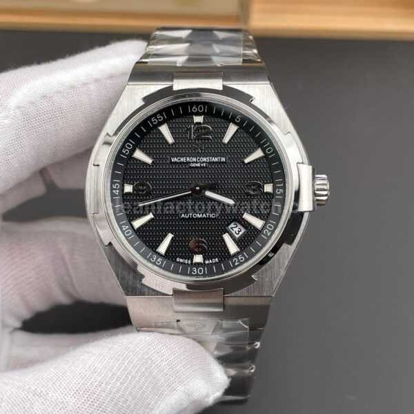 8F Factory Vacheron Constantin Overseas 47040/B01A-9094 42mm full steel Arabic numerals black dial replica watch