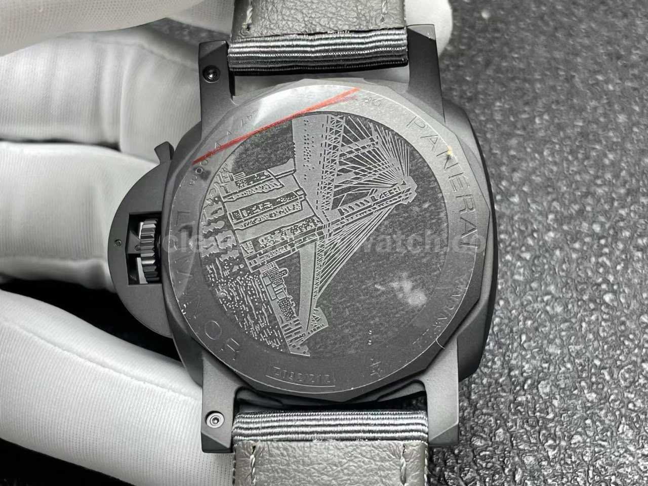 HW Factory Panerai Radiomir replica leather strap comparison