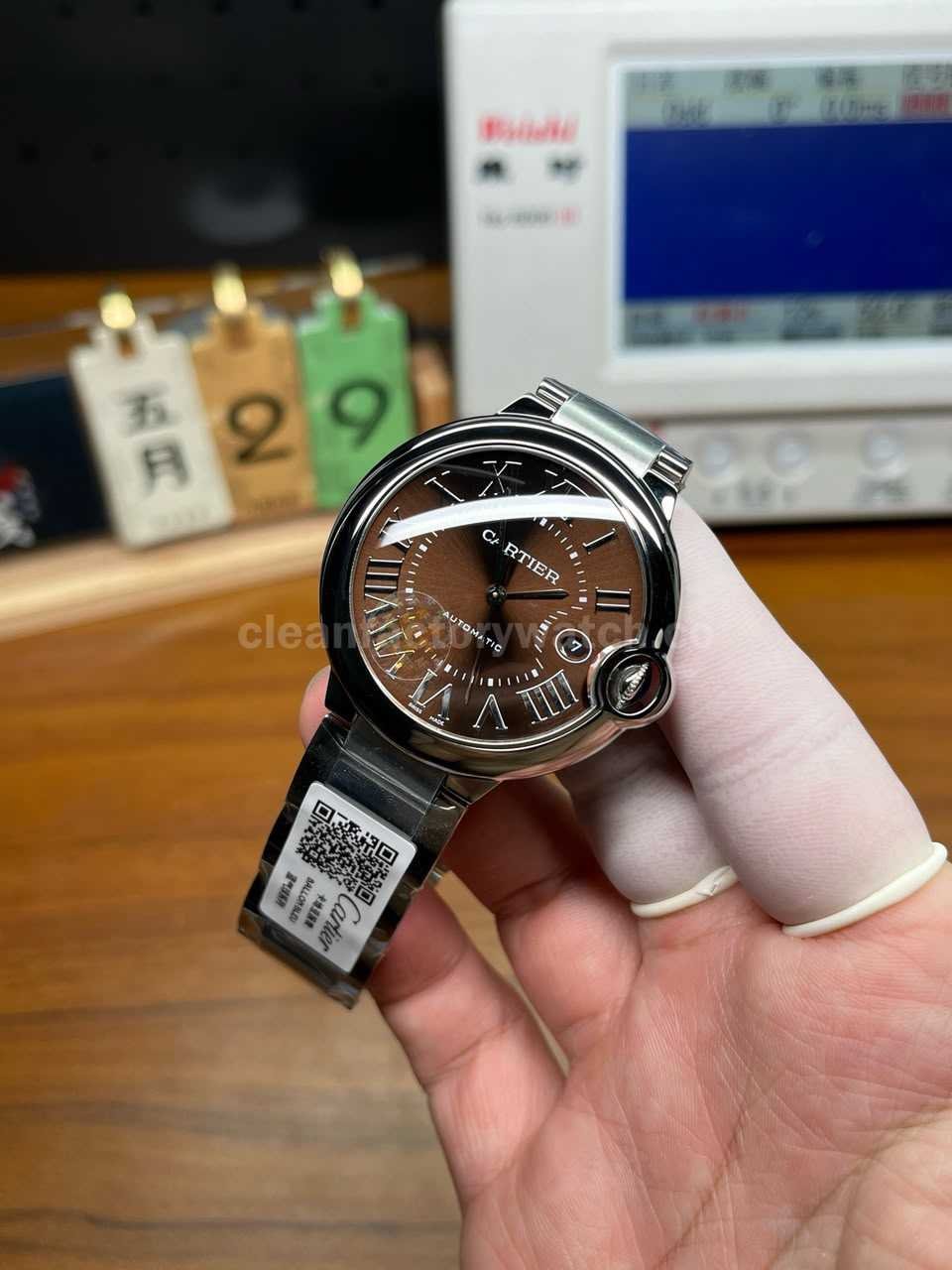 Cartier Ballon Bleu replica rounded case crown QC guide