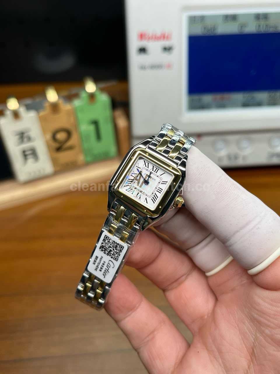 Cartier Panthère replica bracelet case size QC guide