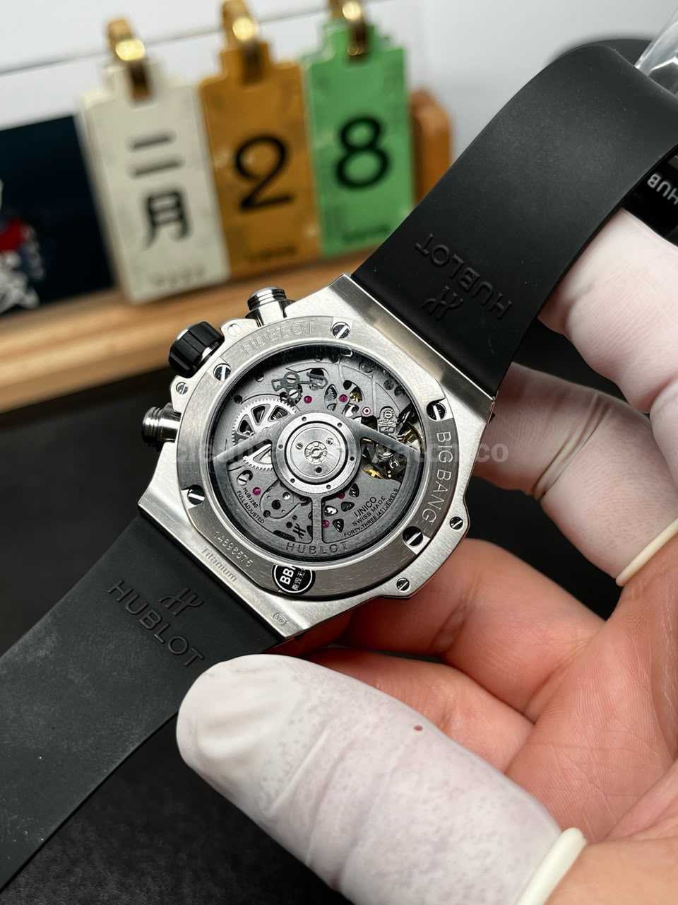 HB Factory Hublot Big Bang replica chronograph dial details