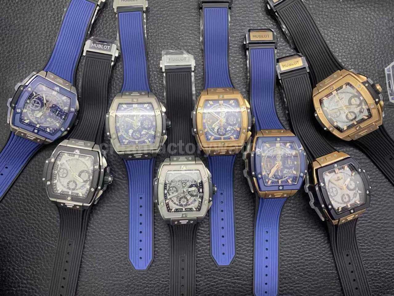 Hublot Spirit of Big Bang replica tonneau case rubber strap details