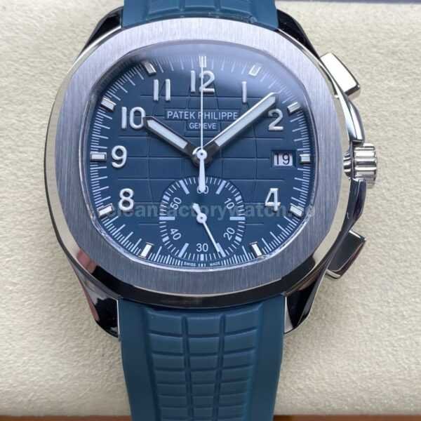 MMA Factory Aquanaut 5968G-001 replica with blue dial and matching rubber strap