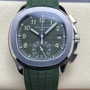 MMA Factory Aquanaut 5968G-010 replica with green dial and matching green rubber strap